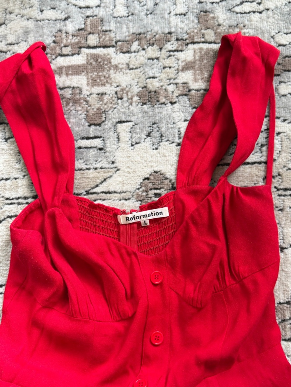 Reformation Luke Button-Down Dress, size 8 - Picture 7 of 8